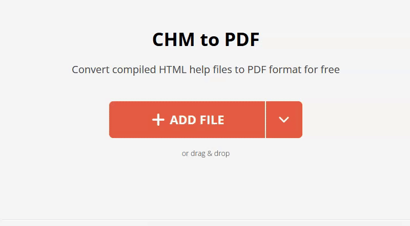 chm format to pdf